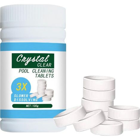 Swimming pool effervescent tablets