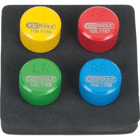 KS Tools RDKS / TPMS Reifenentlüfter-Satz, 4-tlg - 100.1185 (1/5)