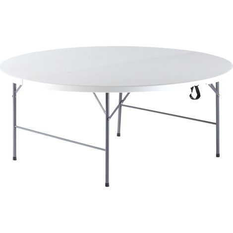 Tavolo Catering Rotondo Pieghevole Ø181cm Morel Bianco