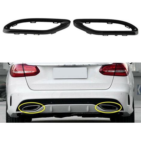 2058852221 is suitable for the left exhaust tailpipe trim frame of 2013-2017 Mercedes-Benz C-Class W205. (1/4)