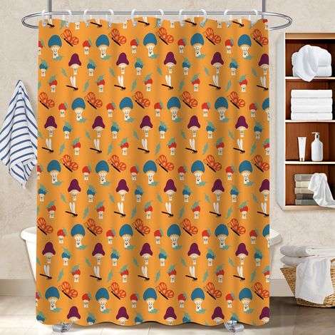 Rideau douche polyester 180x180 souple cache baignoire pour idéal location saisonnière (1/5)