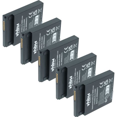 vhbw 5x batteria sostituisce Pax IS900 per lettore di carte, NFC Smart Card Reader, terminale POS (5250mAh, 3,7V, Li-Ion)