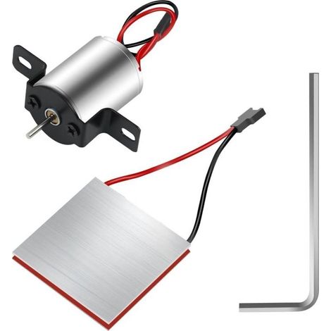 Ventilateur de cheminée - Accessoires de moteur et feuille de génération d'énergie - Ventilateur de poêle alimenté par la chaleur à 4 lames pour brûleurs à bois (1/2)