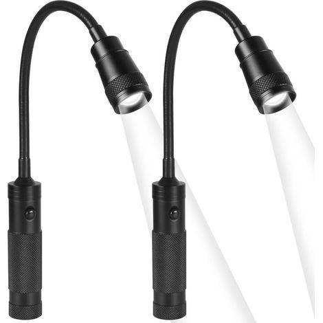 Lampe de Barbecue,1/2 Lampe Télescopique et Zoom pour Barbecue avec Col de Cygne Flexible a 360° et Base Magnétique pour Barbecues Extérieurs [Classe énergétique A] (1/5)