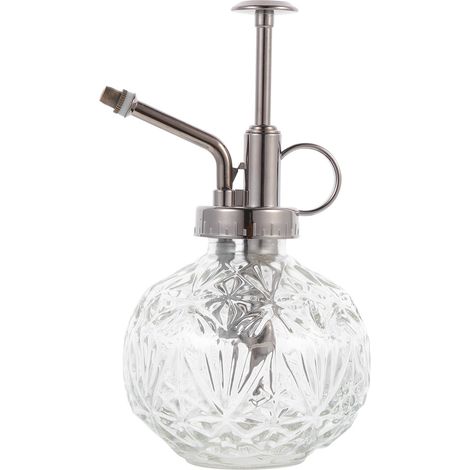 Arrosoir - Pulvérisateur En Verre Et Plastique - Pour Plantes D'intérieur Et Succulentes - Capacité 240 Ml - Transparent Et Bronze (1/5)