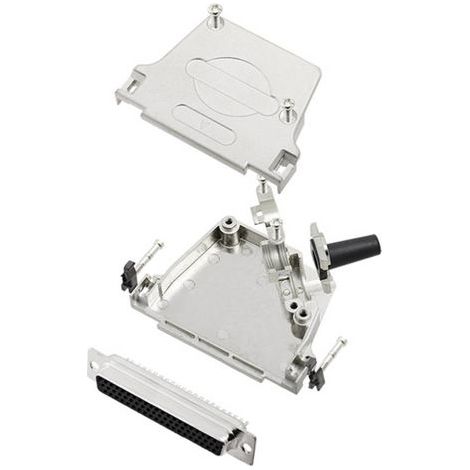 TRU COMPONENTS TCD45ZF37HDS62K 7709916 Kit embase SUB-D femelle 45 ° Nombre de pôles: 62 fût à souder 1 pc(s) (1/2)