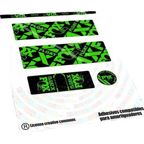 Pegatinas, vinilo de alta calidad, diseños personalizados, verde fluorescente. (1/2)