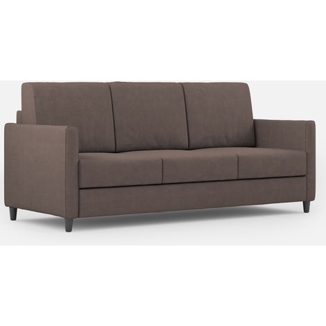 Canapé droit moderne italien tissu marron Korane-Taille 198 cm (1/5)