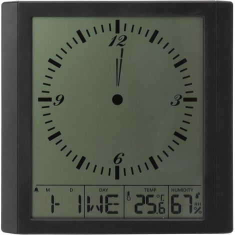 8.6-inch Multifunctional Digital Wall Clock with Thermometer and Hygrometer for Bedroom (1/5)