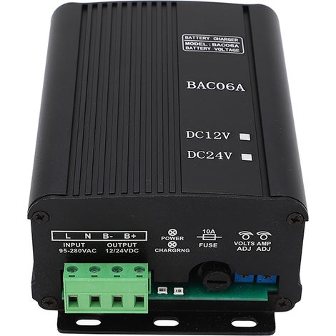 Chargeur de batterie pour groupe électrogène à faible consommation, chargeur intelligent automatique pour groupe électrogène AC100‑240V 12V 6A (1/5)