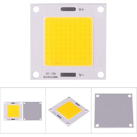 Lot de 5 puces LED COB haute puissance 50 W intégrées pour projecteur DIY (lumière chaude) (1/5)