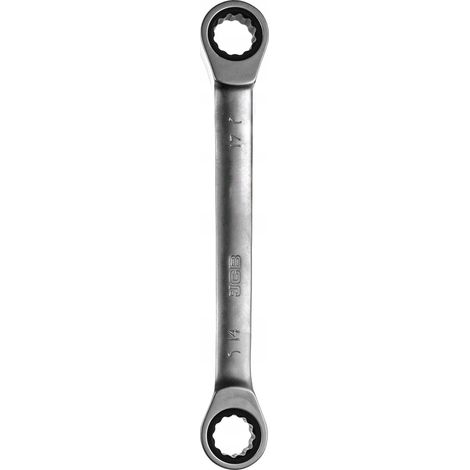 Chiave a doppio anello con anello a cricchetto 14x17 mm