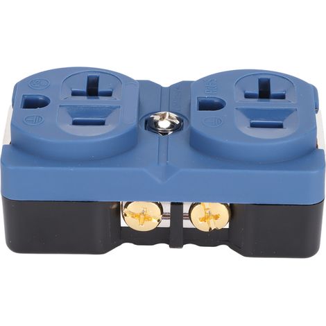Prise électrique double Monosaudio DP-1R en cuivre pur, version américaine Hi-Fi, socket 20A 125V pour équipement audio (1/5)