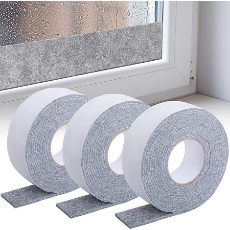 Bandes de feutre auto-adhésives anti-condensation et absorbant l'humidité pour absorbeurs d'eau sur vitres (1/5)