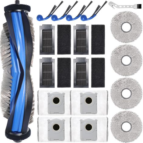 Accessori per Ecovacs Deebot T30C Omni, T30C Omni Gen2 - Ricambi per Aspirapolvere: 1 Spazzola Principale, 4 Panni Lavapavimenti, 4 Sacchetti Polvere, 4 Spazzole Laterali, 4 Filtri (1/5)