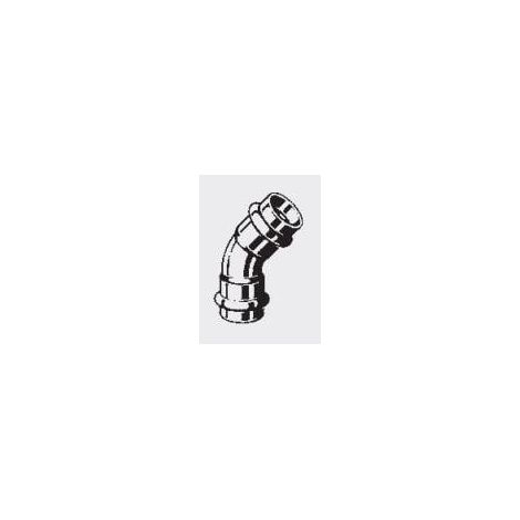 Viega Coudé 45° Profipress cuivre 22 mm