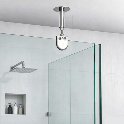 Barre stabilisatrice plafond-verre, support de panneau douche en (1/5)