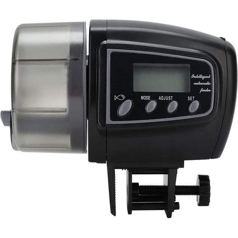 1 Distributeur automatique, écran LCD, 4 programmations, capacité 100ml, fixation murale ou couvercle, pour aquarium (1/5)