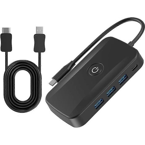Lanceur d'écran sans fil USB 3.0 pour téléphone et ordinateur, station de charge rapide PD100W, lanceur d'écran Type C (1/5)