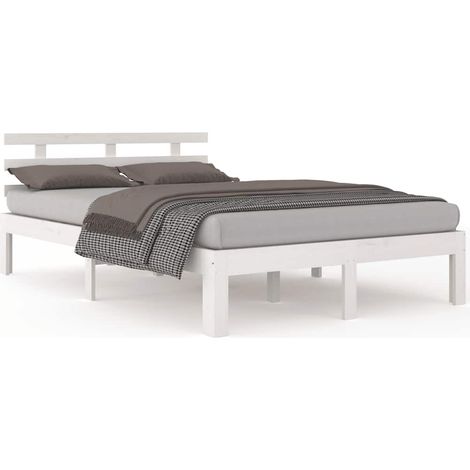 Maison Exclusive - Estructura de cama doble pequeña sin colchón b