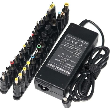 Adaptateur universel pour ordinateur portable 19 V 4,74 A 90 W (compatible 18,5 V, 19,5 V et 20 V) (1/5)