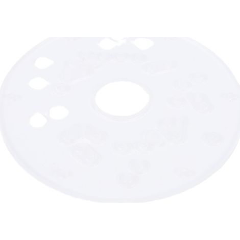 Plaque de base pour défonceuse compatible avec les plaques acryliques PR10E et PR20EVS de 14,6 cm de diamètre et 6,35 mm d'épaisseur (modèle universel).