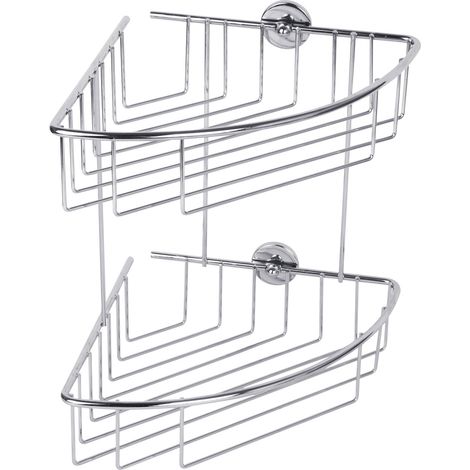 tesa 40215-00000-00 baath Plus Eckduschkorb Klebstoff Chrom (glänzend) (1/5)