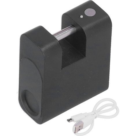Fingerabdruck-Vorhängeschloss, elektronisches Diebstahlsicherungsschloss für Koffer, Rucksäcke, Schubladenelemente, wiederaufladbarer 3,7-V-Lithium-Akku (1/5)