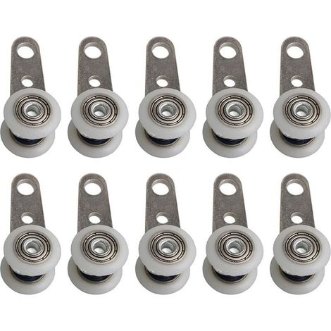 10 porte coulissante suspendue roulement de roue porte pliante suspendue longueur de roue 45 diamètre de roue 19 MM adapté à un usage domestique (1/5)