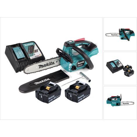 Makita DUC 254 RF Akku Kettensäge 18 V 25 cm Brushless + 2x Akku 3,0 Ah + Ladegerät