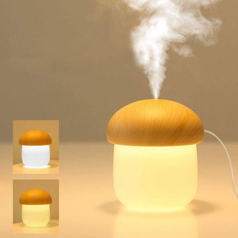 Mini humidificateur USB portable 250 ml petit humidificateur de voyage personnel diffuseur d'huiles essentielles avec veilleuse arrêt automatique ultra silencieux pour bébé chambre voiture bureau plan (1/5)