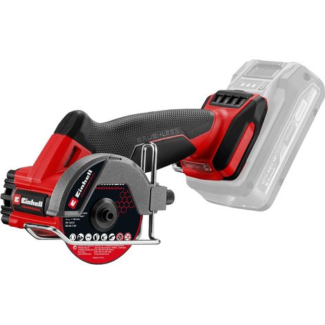Einhell Professional Tronzadora con batería TP-CO 18/76-C Li BL-Solo (18 V, Brushless, Ø de disco de 76mm, 16 mm de profundidad de corte, ajuste de profundidad, incl. 4 discos de corte, sin batería)
