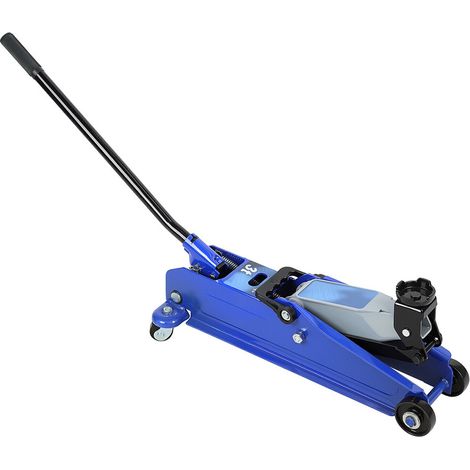 Hydraulischer Wagenheber – Tragfähigkeit 3000 kg, Hubhöhe von 15 bis 358 cm, 4 Stahlrollen, davon 2 Vorderrollen und 2 um 360 Grad drehbare Rollen