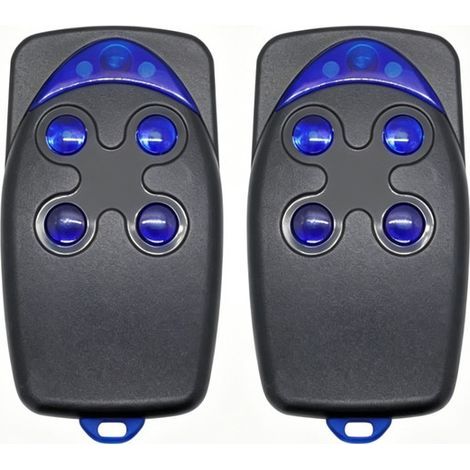 4-Button Garage Door Remote Control 433.92 MHz Rolling Code for FLO2R-S FL04R-S Nice -S for FLO2R-S FLO5R-S Transmitters (Pack of 2) (1/5)