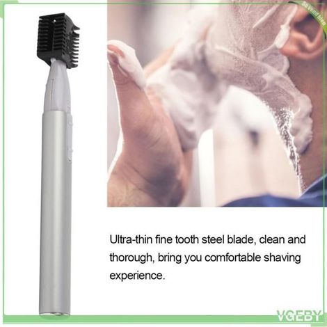 Tondeuse à sourcils électrique - FAFEICY - Shaper - Tête lavable - Sans fil (1×AAA) - Lame acier 0,2 mm (1/5)