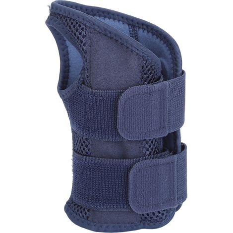 Attelle de poignet de compression en maille respirante, élastique et ajustable, idéale pour la musculation, l'haltérophilie, les tendinites et le syndrome du canal carpien (main gauche, taille S). (1/5)