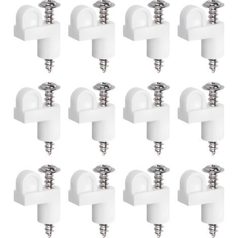 Clips de Retenue pour Moustiquaires - 9,5 mm Matériel De Maintien 12 Pièces Accessoires Pour Cadre De Moustiquaire - pour Maison, Ferme, Chambre, Garage, Bureau, Cuisine, Salle de (1/5)