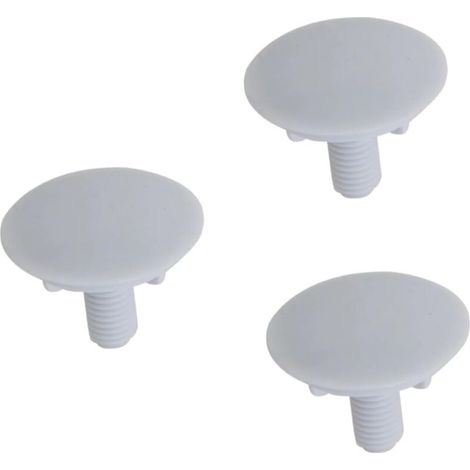 3-Piece Plastic Faucet Hole Cover, Decorative Stopper for Kitchen Sink, Standard Waterproof Cover, Practical and White (1/5)