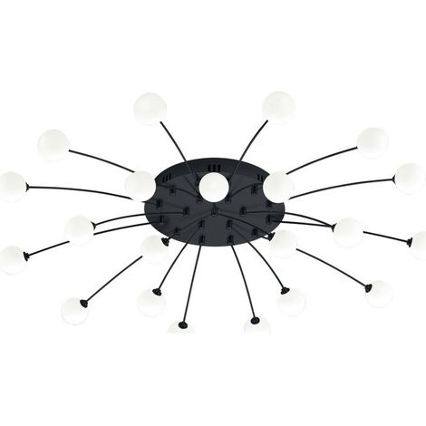 Plafonnier Bullet 21x1W SMD LED Noir Mat (1/2)