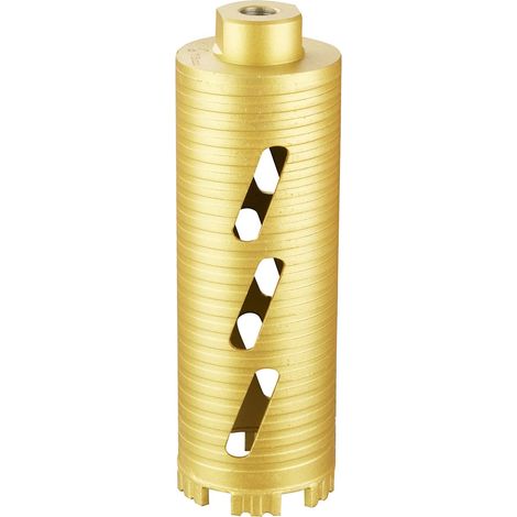 Diamond Core Drill Bit Forets Diamantés Φ 76 x 370mm pour Perçage à Sec, Scie Cloche pour Mur en Béton et Maçonnerie