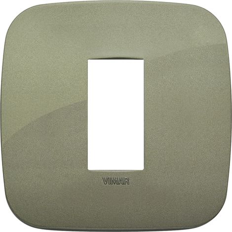 Placca Round 1M verde scatola rotonda Vimar Arkè 19671.87