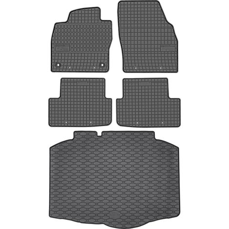 Ensemble de tapis de sol en caoutchouc pour Seat Ibiza VI Hatchback à partir de juin 2017 + tapis de coffre (1/5)