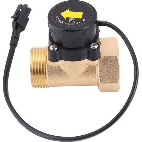Wasserdurchflusssensor mit Gewinde, automatischer Durchflussschalter HT-800 G1 Gewinde 220 V, Durchflusssensor für Wasserpumpen, automatischer Steuerschalter (1/5)