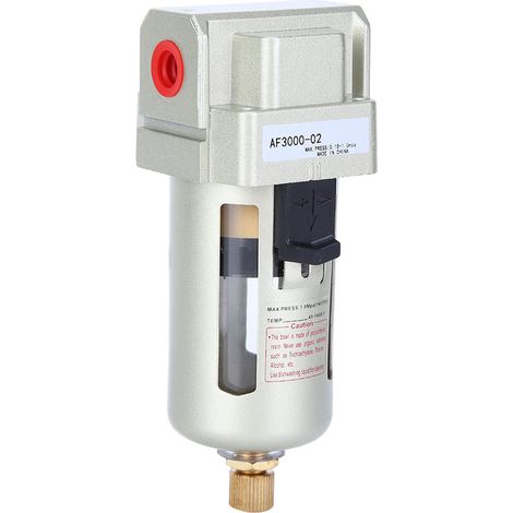 Filtre séparateur air/huile/eau PC 1/4'' 1500 l min 1,0 MPa, remplacement pour orifice 1/4". (1/5)