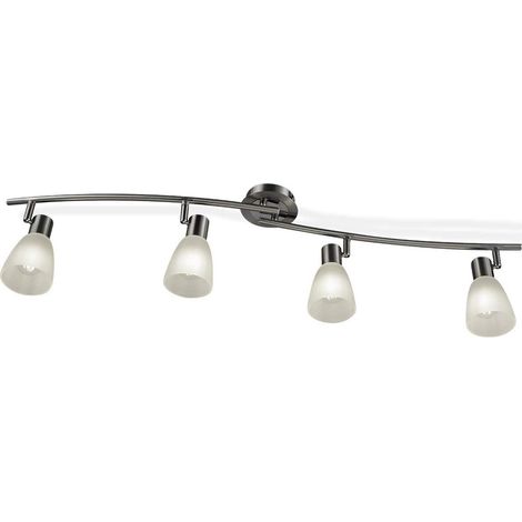 Lampade da Soffitto, Lampada da Soffitto a 4 Luci Lampadario Girevole in Vetro Rotante, Plafoniera per Cucina, Corridoio, Soggiorno e Camera da Letto (1/5)