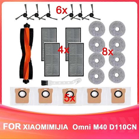 Ersatzteile für Xiaomi Mijia Omni M40 D110CN: Hauptbürste, HEPA-Filter, Reinigungstuch, Staubbeutel, Klimaanlage (1/5)