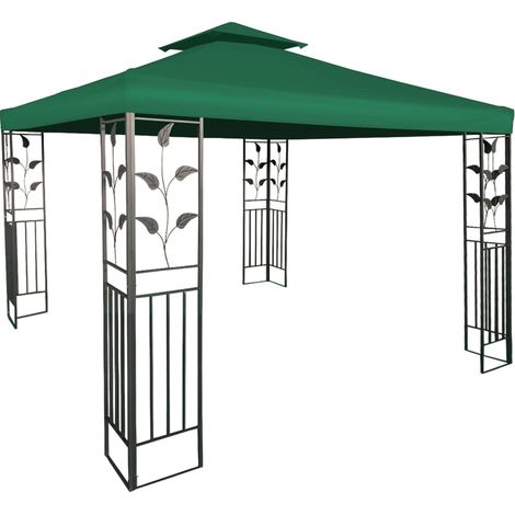 Toiture de remplacement avec revêtement en PVC - couleur : VERT - avec conduit de cheminée