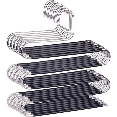 s pour Pantalons Acier Inoxydable s Pantalons Multifonctionnel Gain de Place-noir Label (1/4)