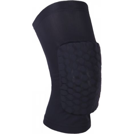 Genouillères pour enfants, adolescents et adultes, basketball, baseball, genouillères, soutien des genoux, protection contre les chocs - 1 paire (noir, L) (1/5)