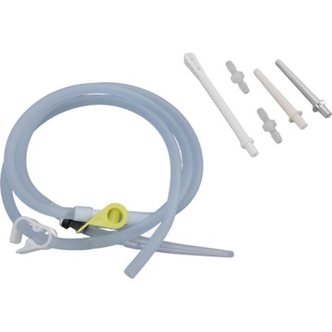 Tuyau de lavement en silicone souple, brillant et inodore de 1,5 m pour seau à lavement, pour nettoyage en profondeur (1/5)